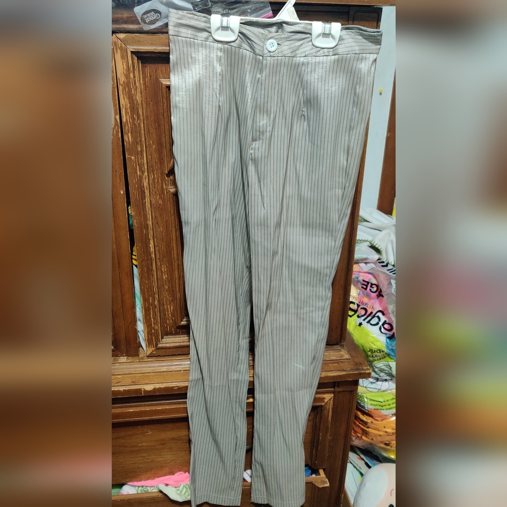 Tan Striped Dress Pants Size Medium Women's Business Casual